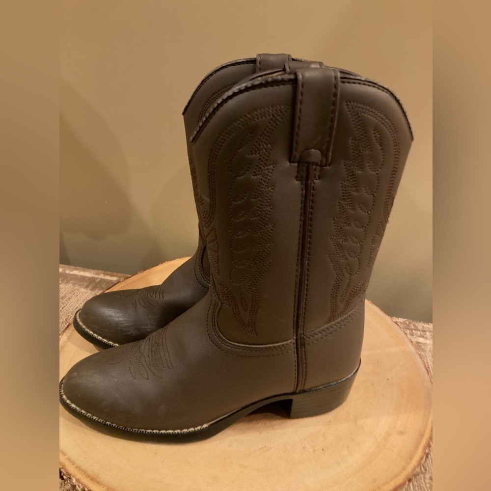 Durango Eagle‎ Western Cowboy Boots BT804 Kid's Size 2D US Color Tan Brown